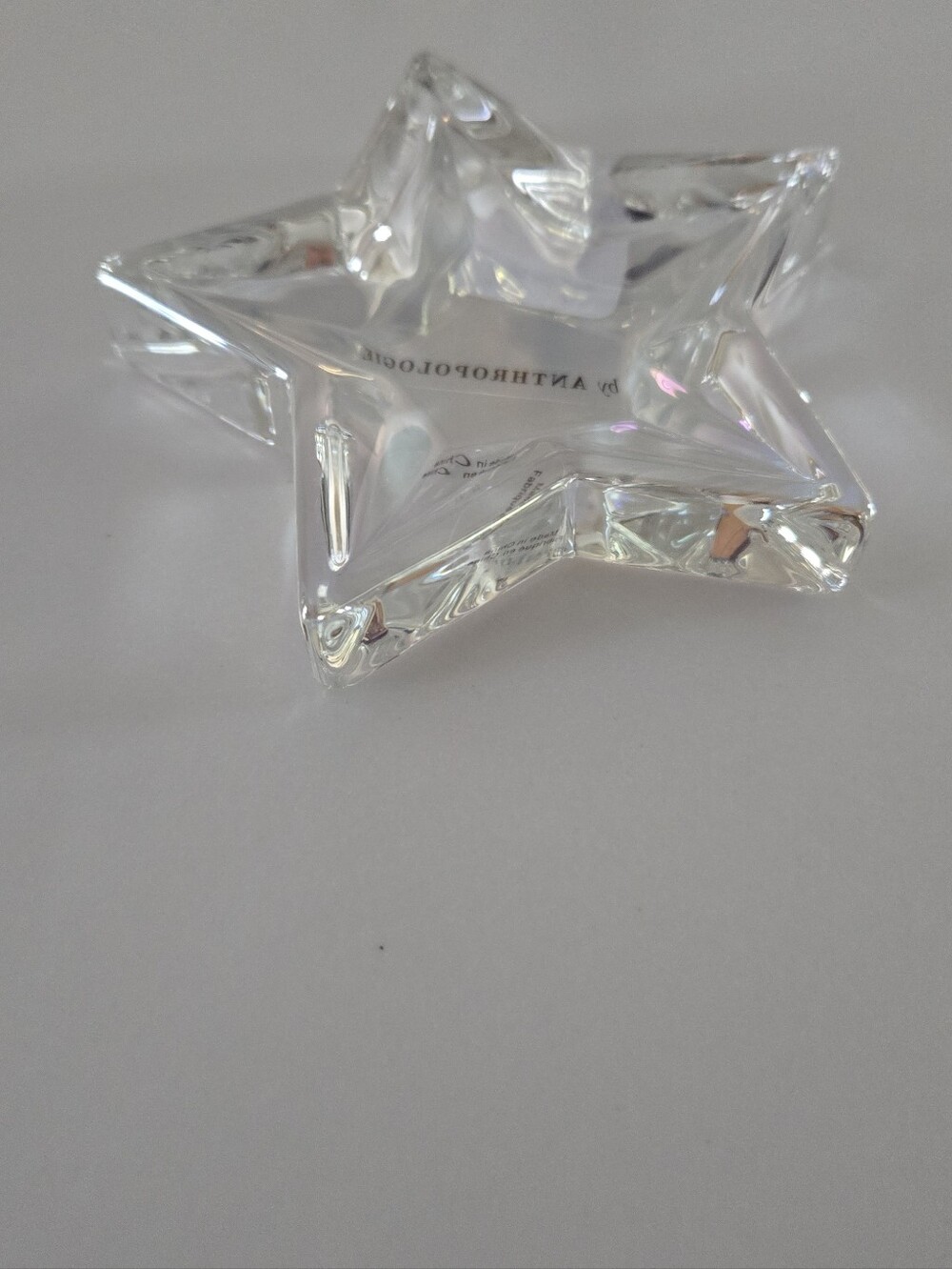 NWT Clear Cut Glass Star Trinket Dish - Picture 3 of 7